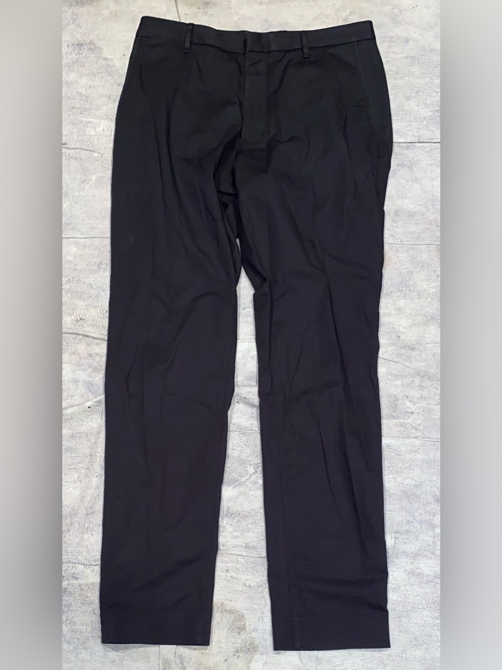 Proper Cloth Non-Iron 4 Way Stretch Black Chino Pants Slacks Cotton Stretch 34